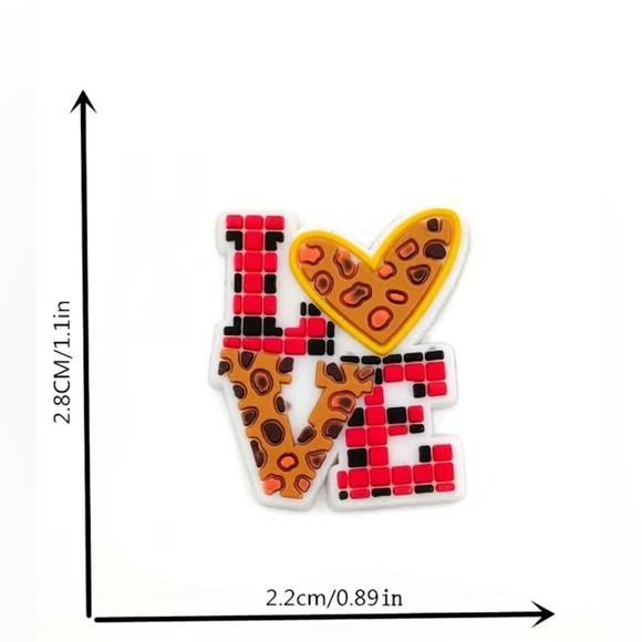 🐆 Leopard Print Scrunchie Croc Charms. - Picture 3 of 3